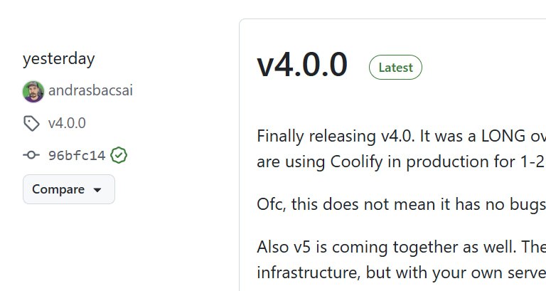 夭寿了 coolify release了 哈哈哈哈哈